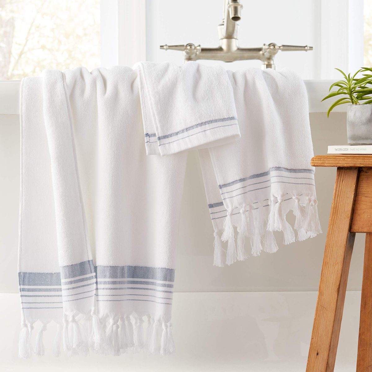 Stone & Beam Bath-Towels Tan 3 Piece Set Mabel