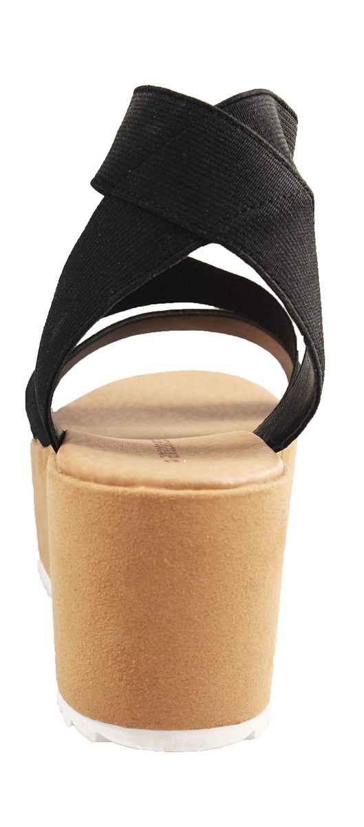 Amazon Essentials Women's Heeled Sandal, Black, 11 M US