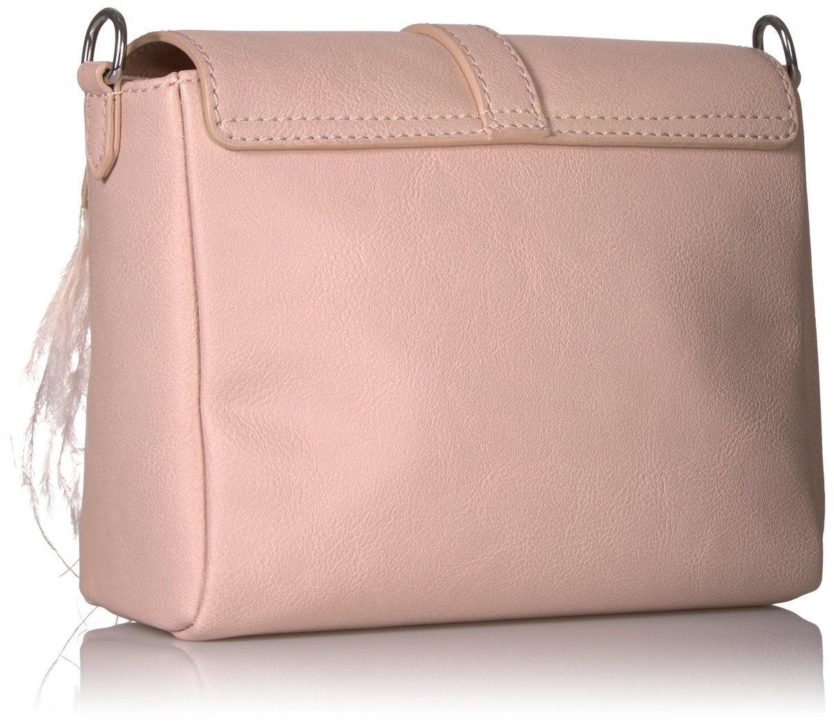 Amazon Brand - The Fix Courtney O Ring Feather Cross-Body Bag