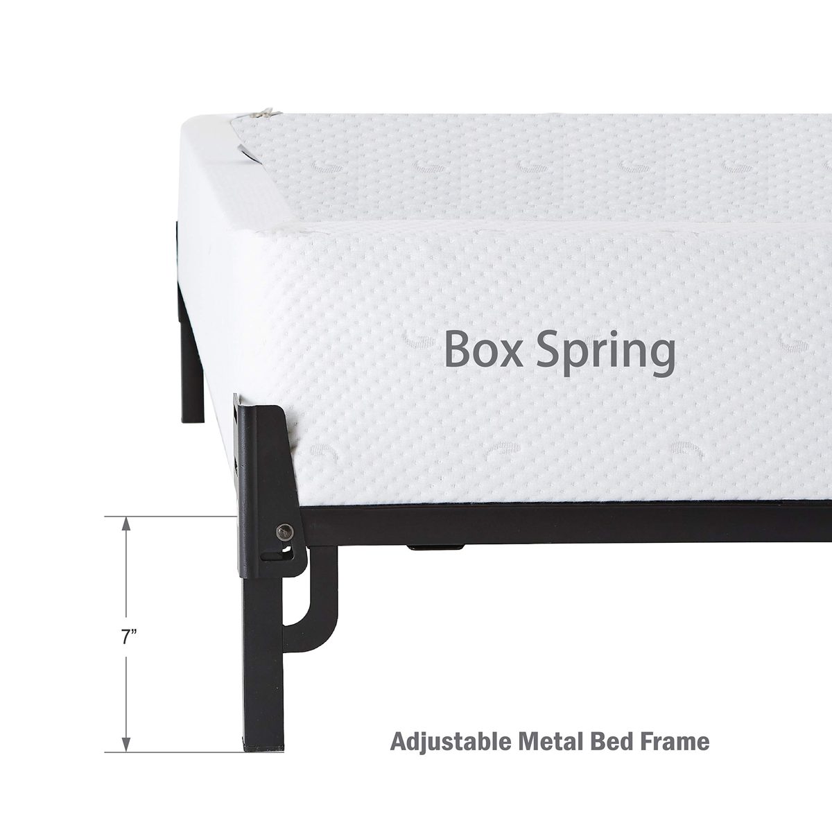 Amazon Basics 9-Leg Support Metal Bed Frame - Strong Support for Box Spring and Mattress Set - Tool-Free Easy Assembly - Full Size Bed