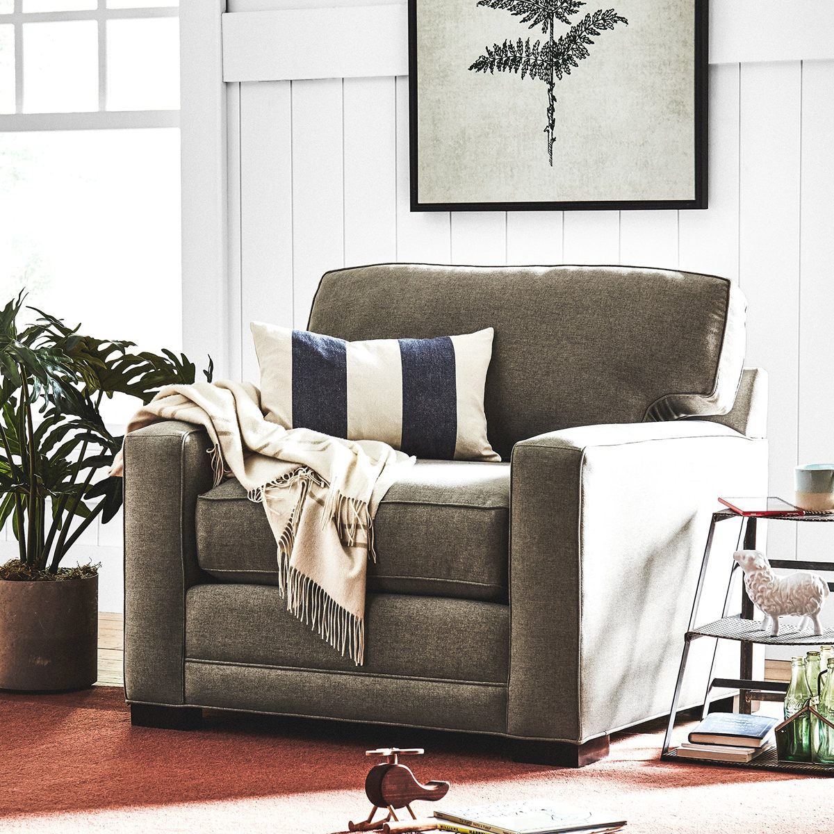 Stone & Beam Contemporary Mode Tone Wool Rug