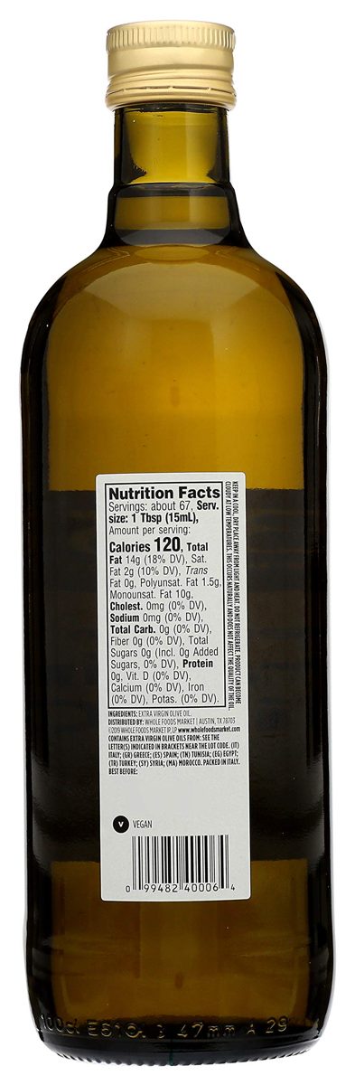 365 Everyday Value, Extra Virgin Olive Oil, Mediterranean Blend, 33.8 fl oz