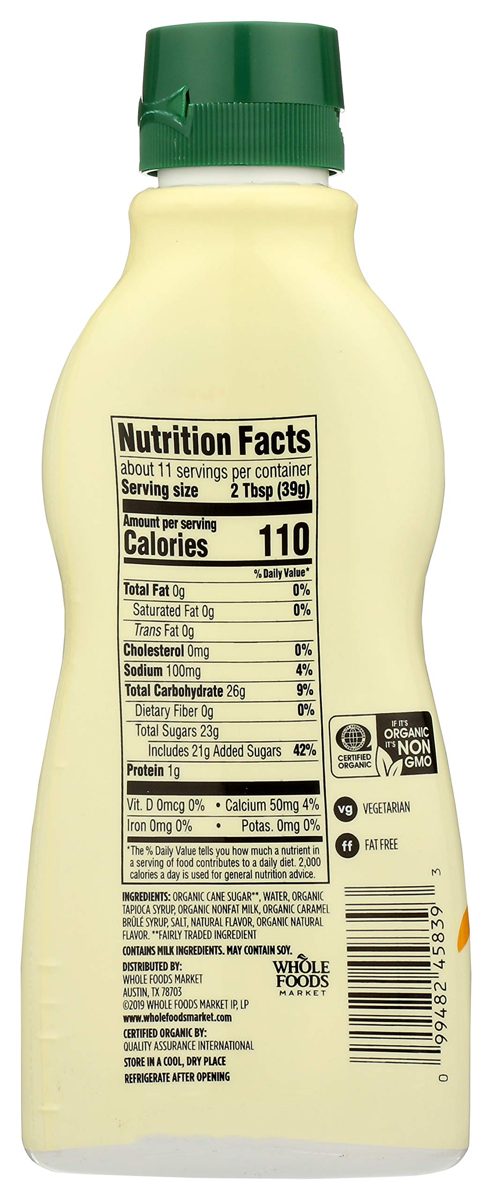365 Everyday Value, Organic Salted Caramel Sauce, 15.8 oz