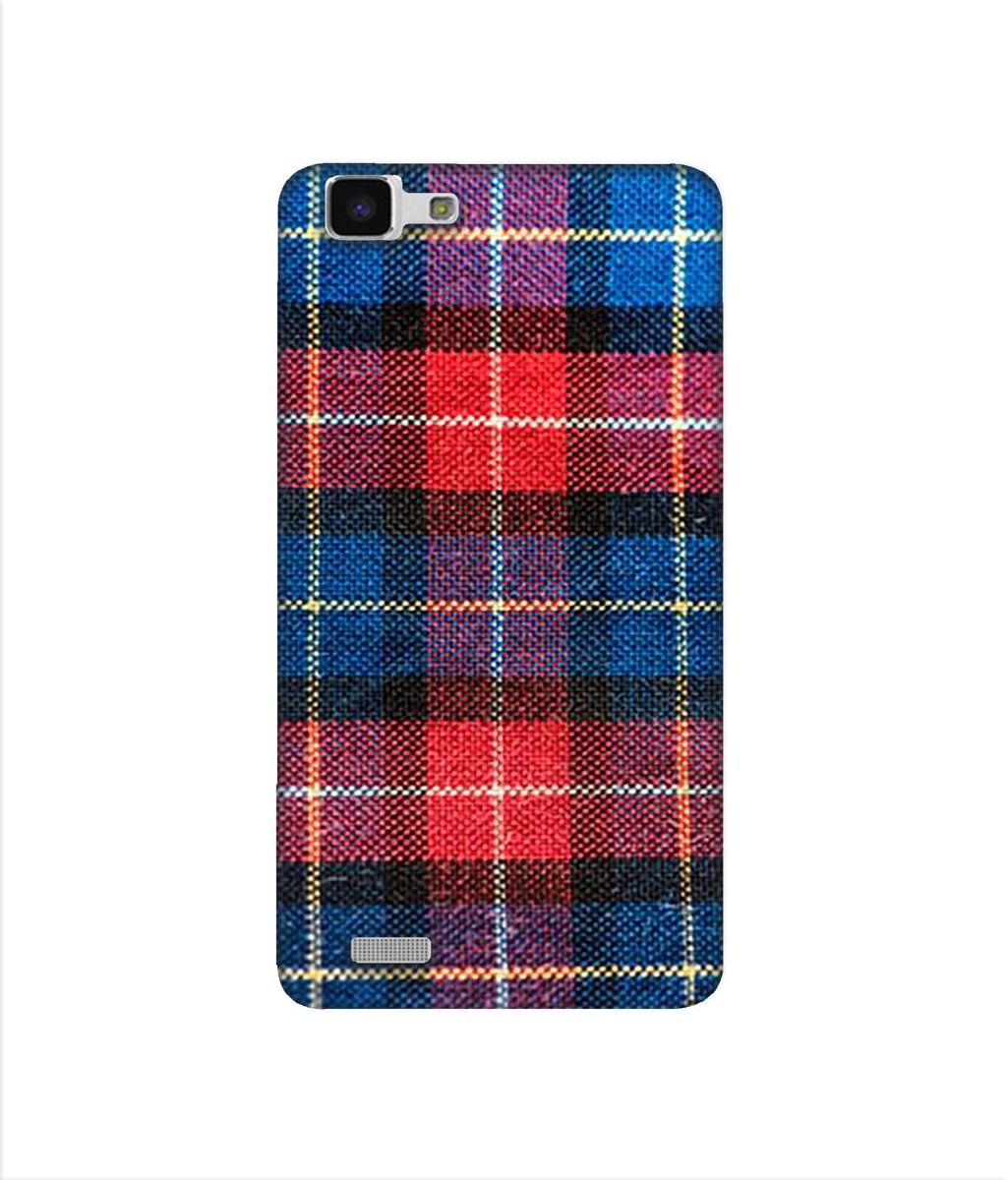 Amazon Brand - Solimo Designer Check Cloth 3D Printed Hard Back Case Mobile Cover for Vivo Y27L