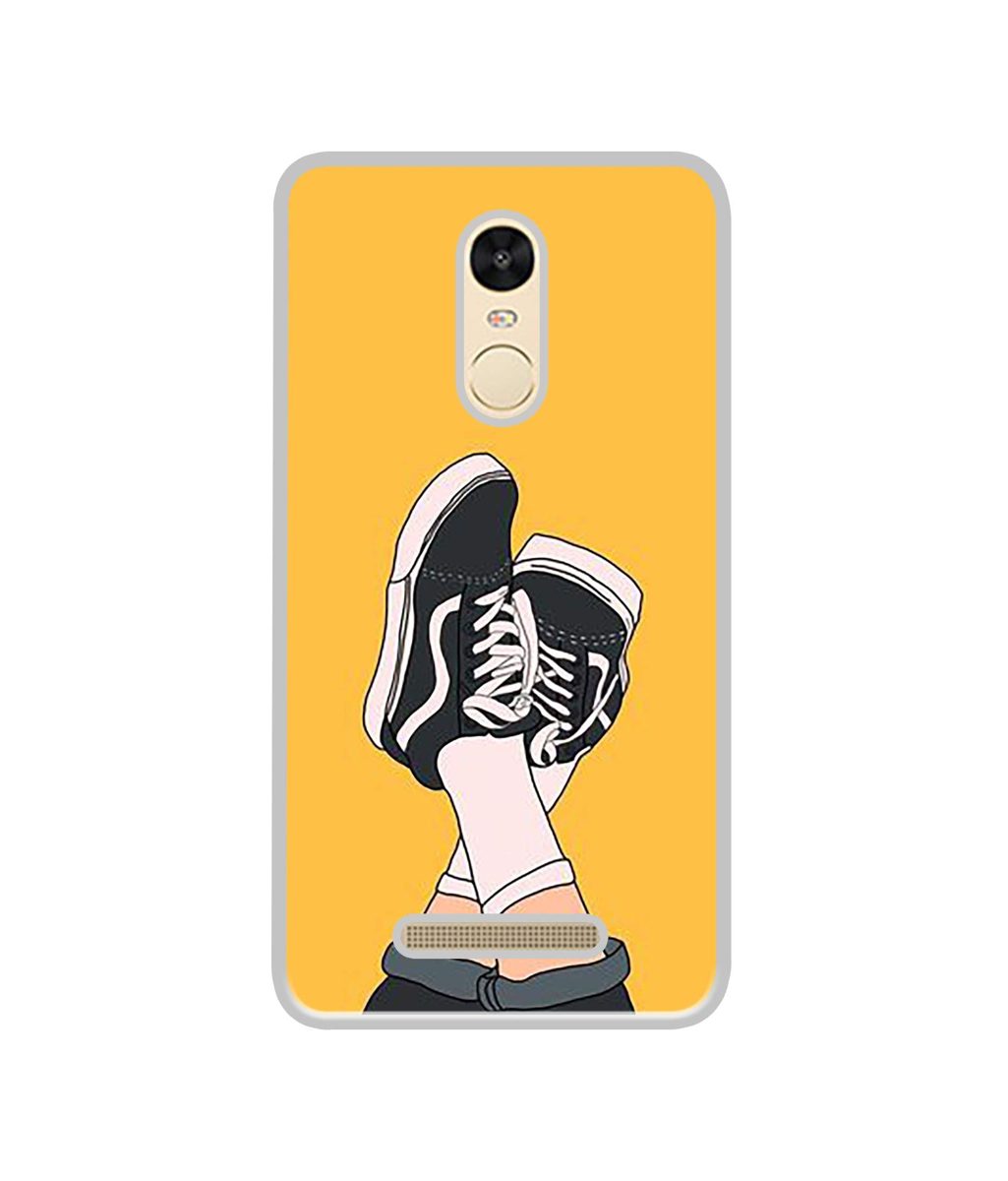 Amazon Brand - Solimo Designer Boy Shoes Pattern UV Printed Soft Back Case Mobile Cover for Mi Redmi Note 3