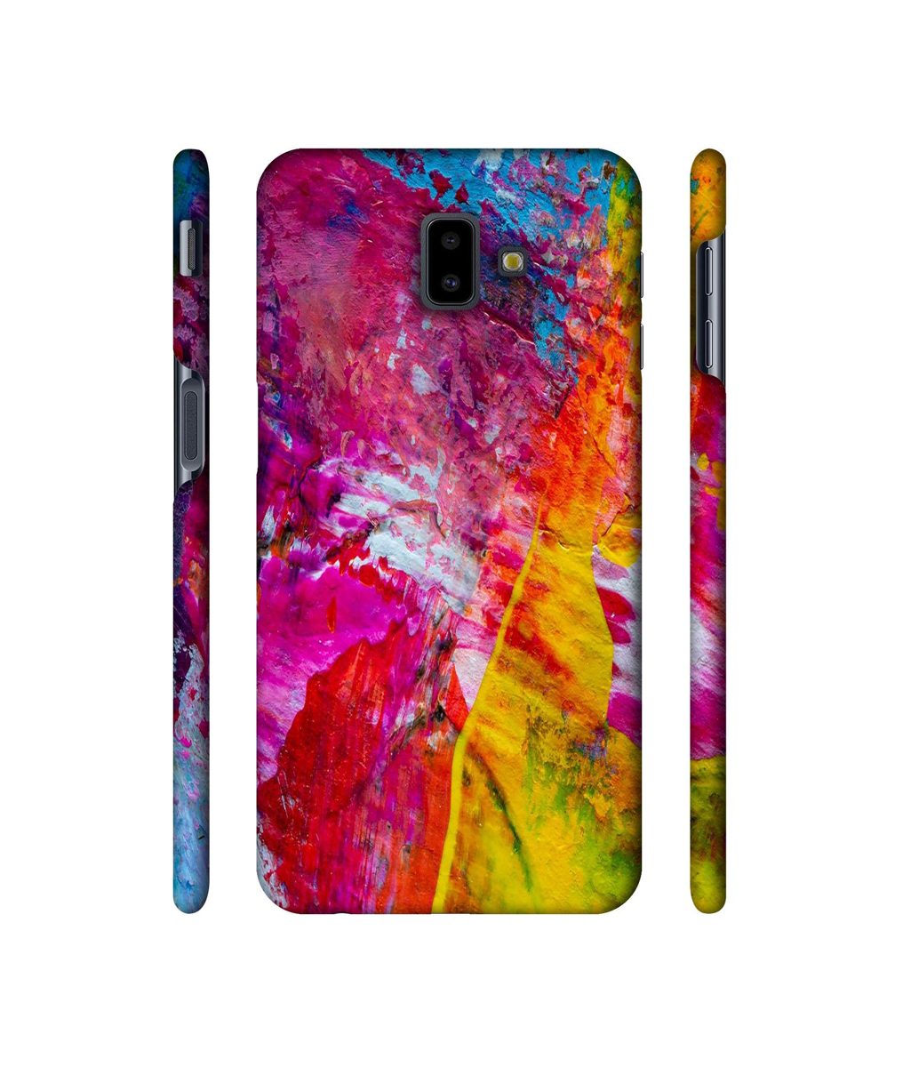 Amazon Brand - Solimo Designer Multicolour Texture 3D Printed Hard Back Case Mobile Cover for Samsung Galaxy J6 Plus