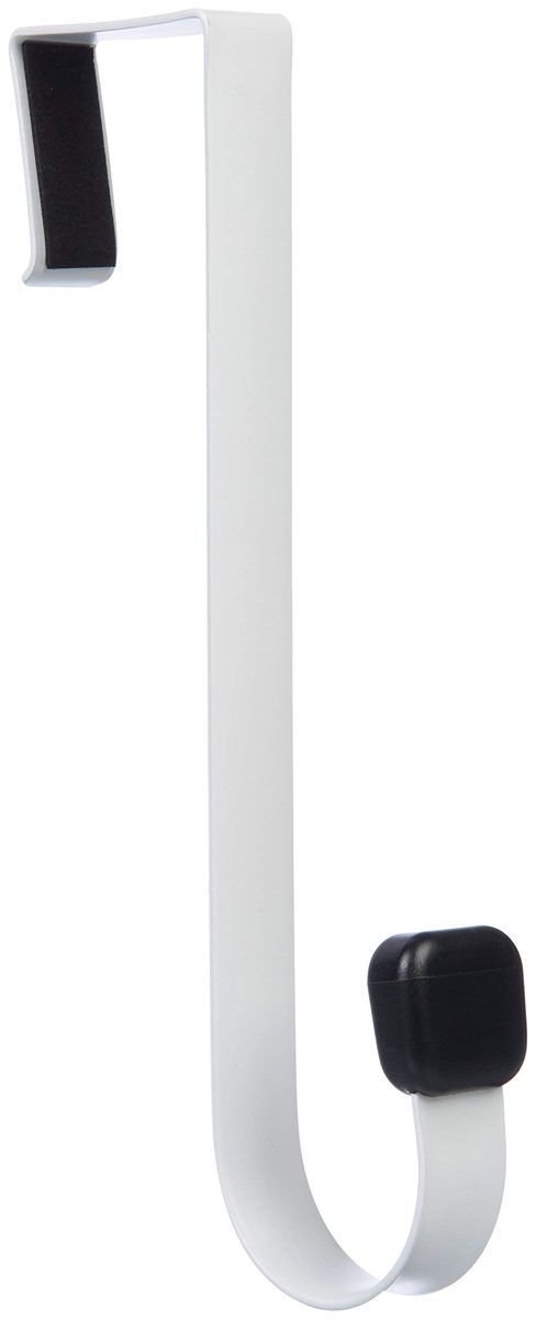AmazonBasics Over-the-Door Single Hook, White