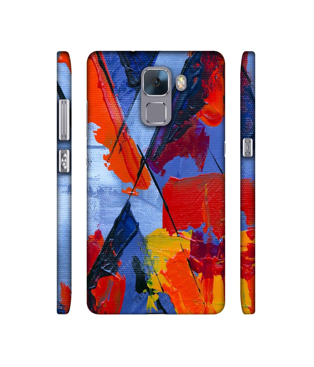 Amazon Brand - Solimo Designer X Multicolor Texture 3D Printed Hard Back Case Mobile Cover for Huawei Honor 7