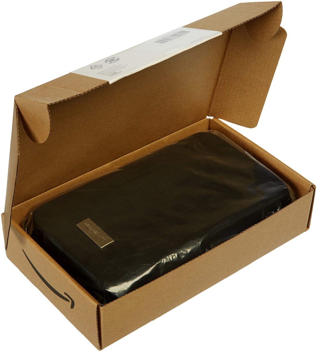 (Renewed) AmazonBasics Universal Travel Case for Small Electronics and Accessories (Black)