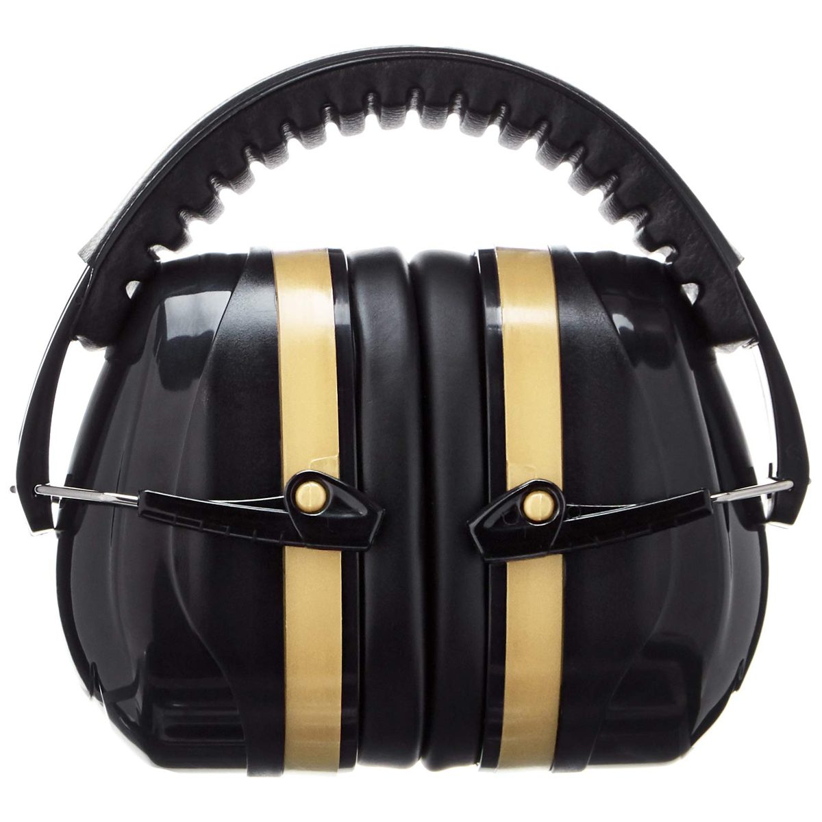 AmazonBasics Safety Ear Muffs in Black and Yellow & Safety Glasses in Clear Lens