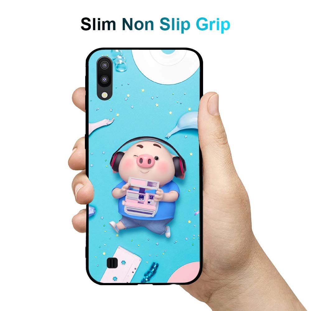 Amazon Brand - Solimo Designer Musical Pig Printed Hard Back Case Mobile Cover for Samsung Galaxy M10 (D1194)