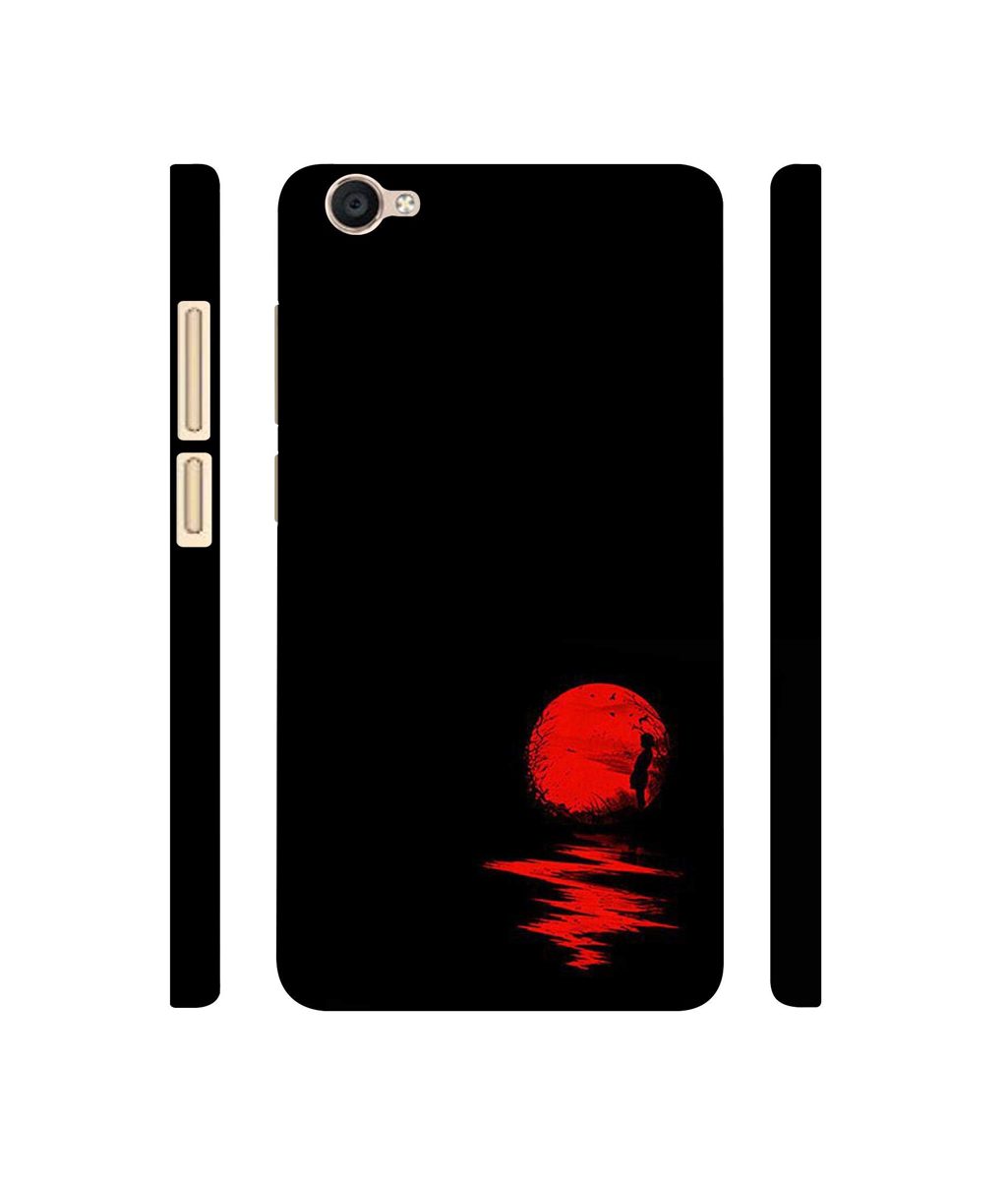 Amazon Brand - Solimo Designer Red Moon 3D Printed Hard Back Case Mobile Cover for Vivo Y55L