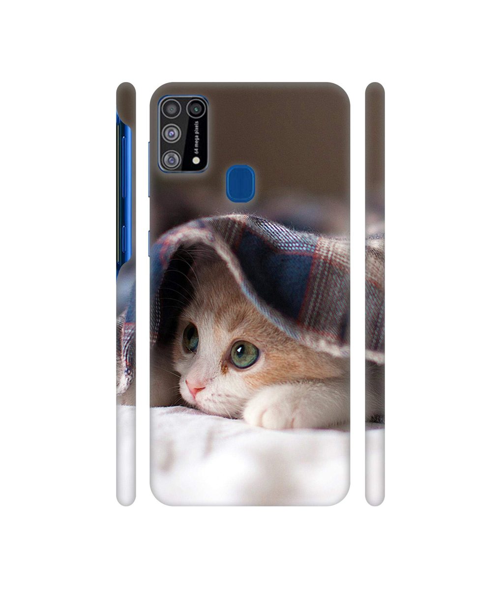 Amazon Brand - Solimo Designer Sleepy Kitten 3D Printed Hard Back Case Mobile Cover for Samsung Galaxy M31