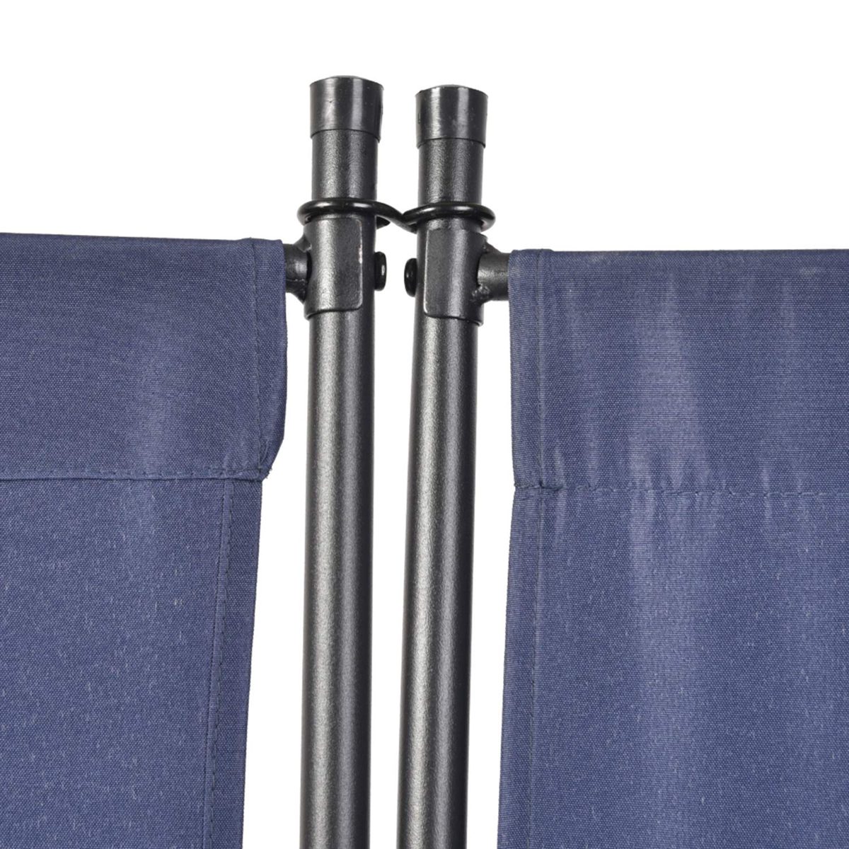 UMI. Essentials Paravent 4 Teilig Raumteiler 170 x 220 cm Trennwand (Blau)