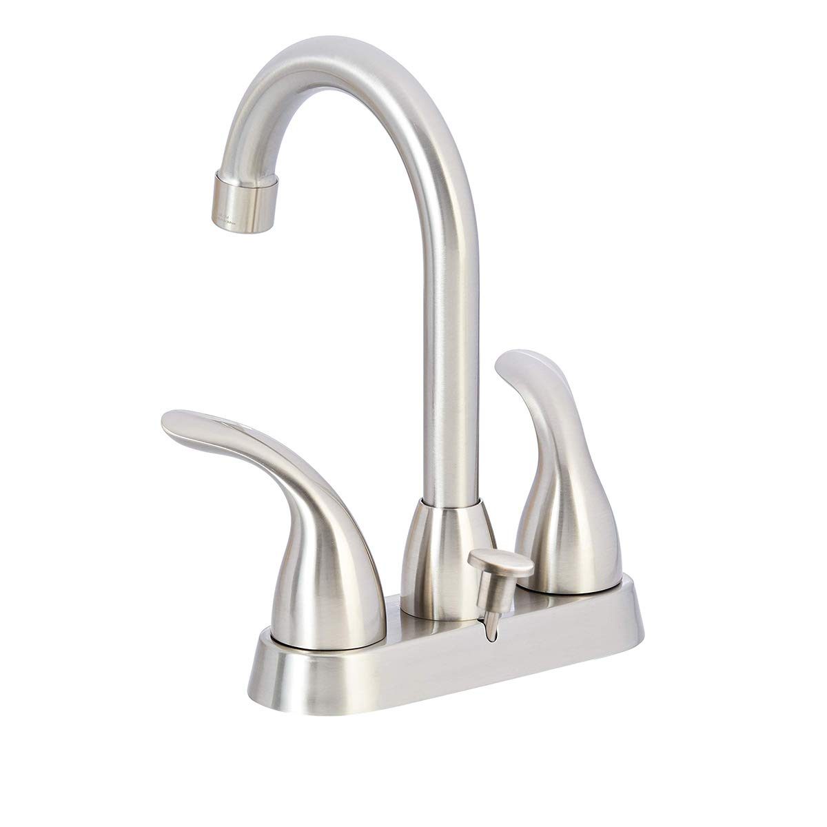 AmazonBasics AB-BF608-SN Basin Faucet-4-Inch, Satin Nickel