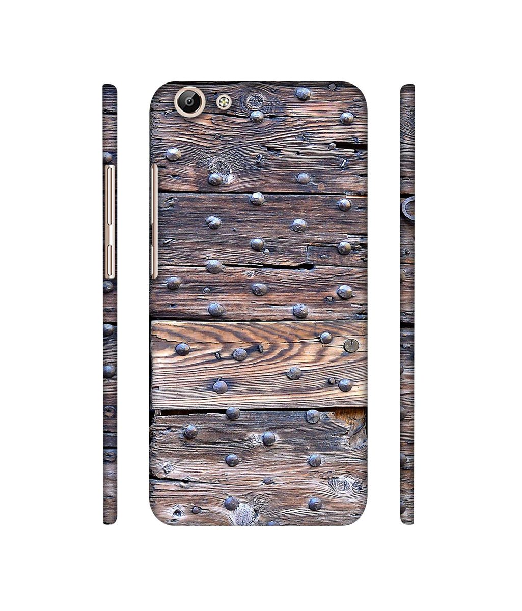Amazon Brand - Solimo Designer Wooden Blocks Check 3D Printed Hard Back Case Mobile Cover for Vivo Y69