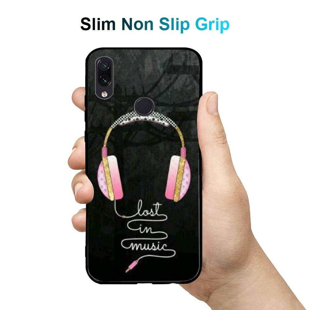 (Renewed) Amazon Brand - Solimo Designer Music Headphone Printed Hard Back Case Mobile Cover for Redmi Note 7 & Redmi Note 7 Pro (D1216)