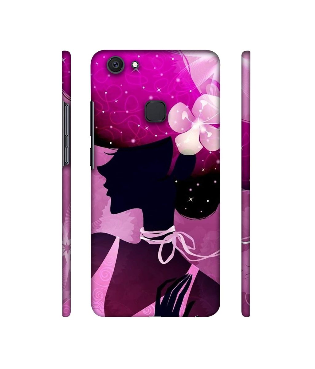 Amazon Brand - Solimo Designer Lady Vectors 3D Printed Hard Back Case Mobile Cover for Vivo V7 Plus