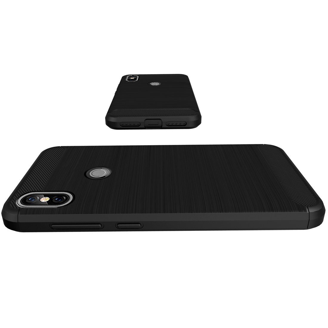 Amazon Brand - Solimo Protective Mobile Cover (Soft & Flexible Back case) for Redmi Y2 (Black)