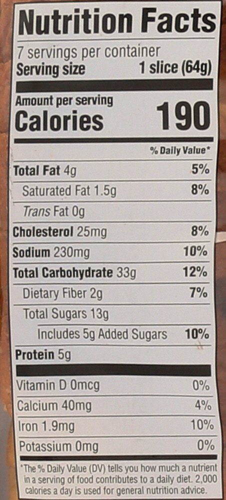 Whole Foods Market, Cinnamon Raisin Brioche, 15.9 Ounce