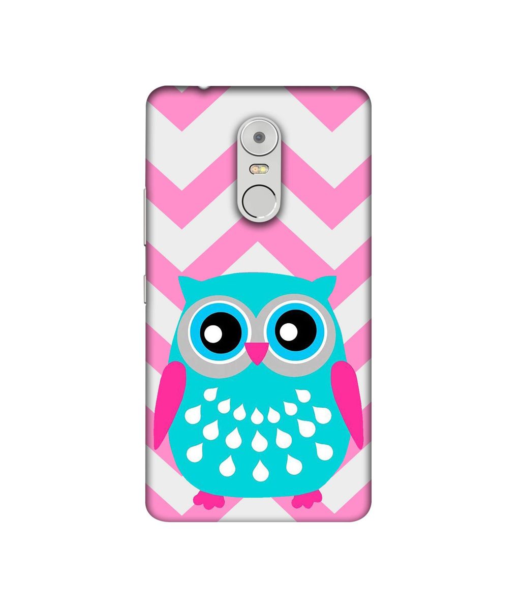 Amazon Brand - Solimo Designer Sky Blue Owl 3D Printed Hard Back Case Mobile Cover for Lenovo K6 Note