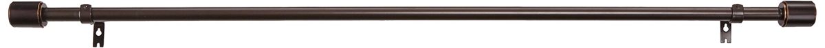 AmazonBasics Curtain Rod with Cap Finials