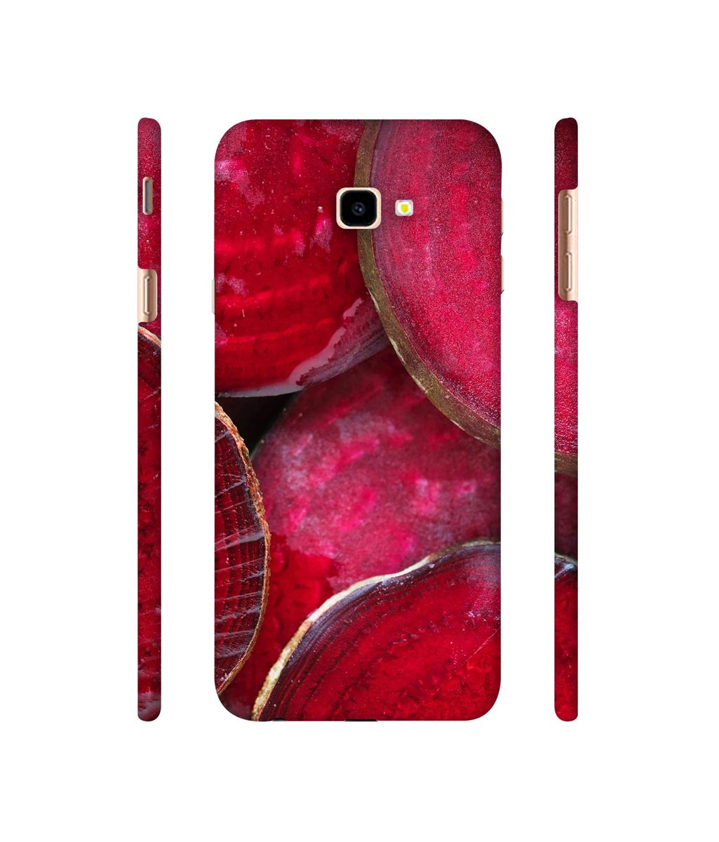 Amazon Brand - Solimo Designer Red Texture 3D Printed Hard Back Case Mobile Cover for Samsung Galaxy J4 Plus