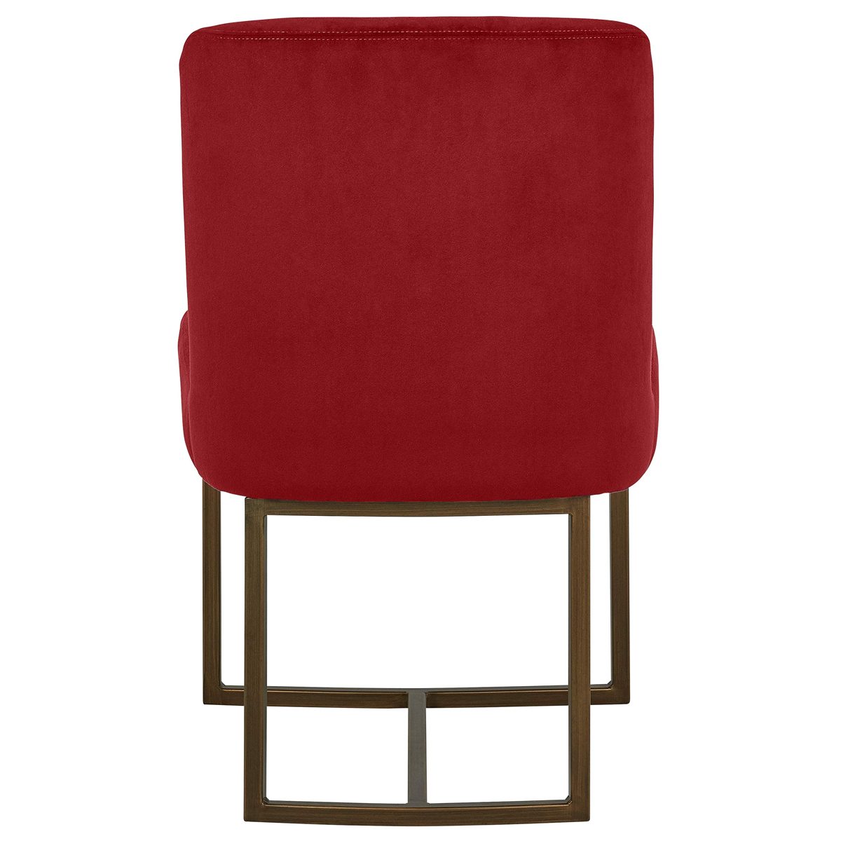 Rivet Eastern Modern Dining Room Kitchen Chairs, Velvet, 32"H, Set of 2