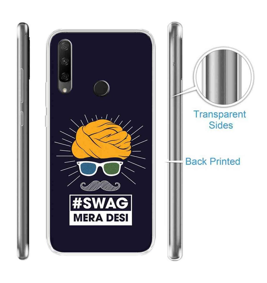 Amazon Brand - Solimo Designer Multicolor Swag Mere Desi Printed Soft Back Case Mobile Cover for Huawei Honor 9X