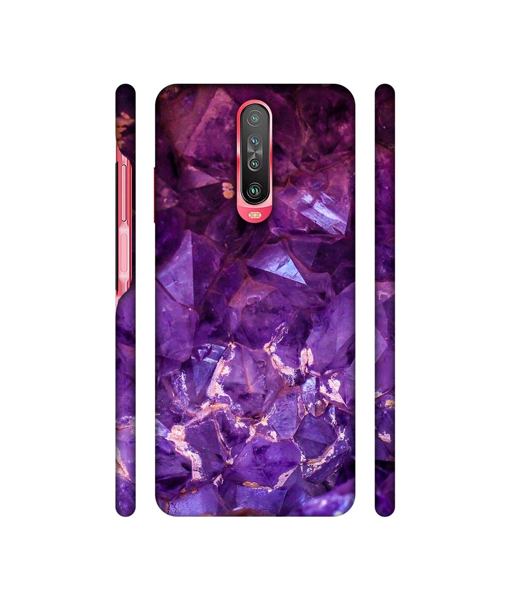 Amazon Brand - Solimo Designer Purpal Stone 3D Printed Hard Back Case Mobile Cover for Poco X2 / Mi Redmi K30