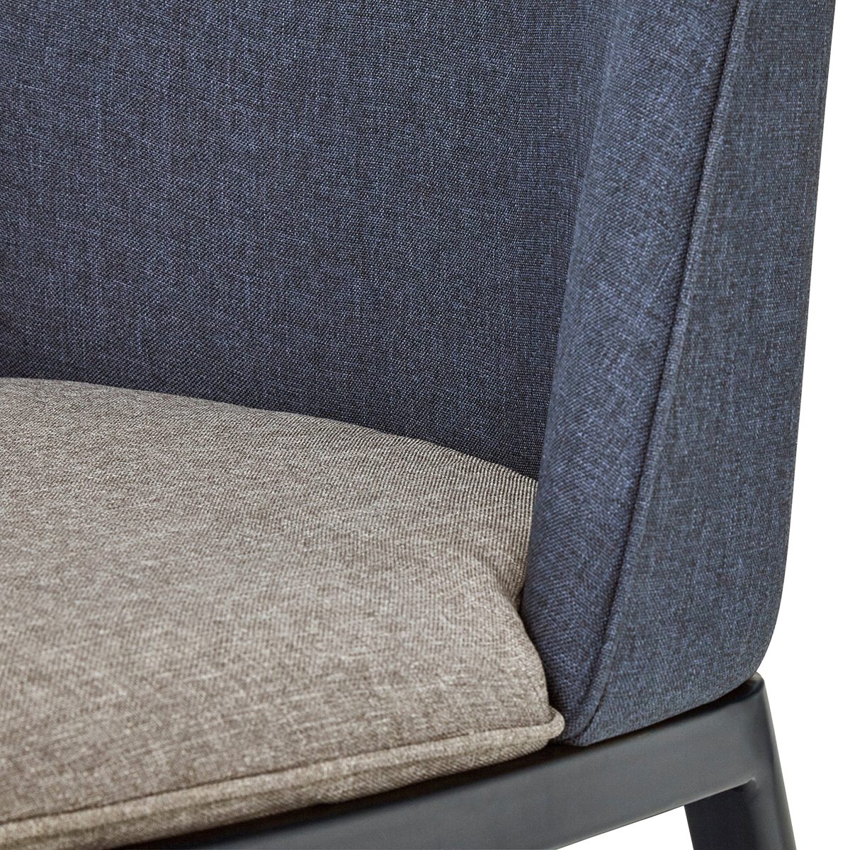 Amazon Brand – Rivet Roger 2-Pack Mid-Century 2-Tone Accent Chairs, 34.8"H, Navy and Grey