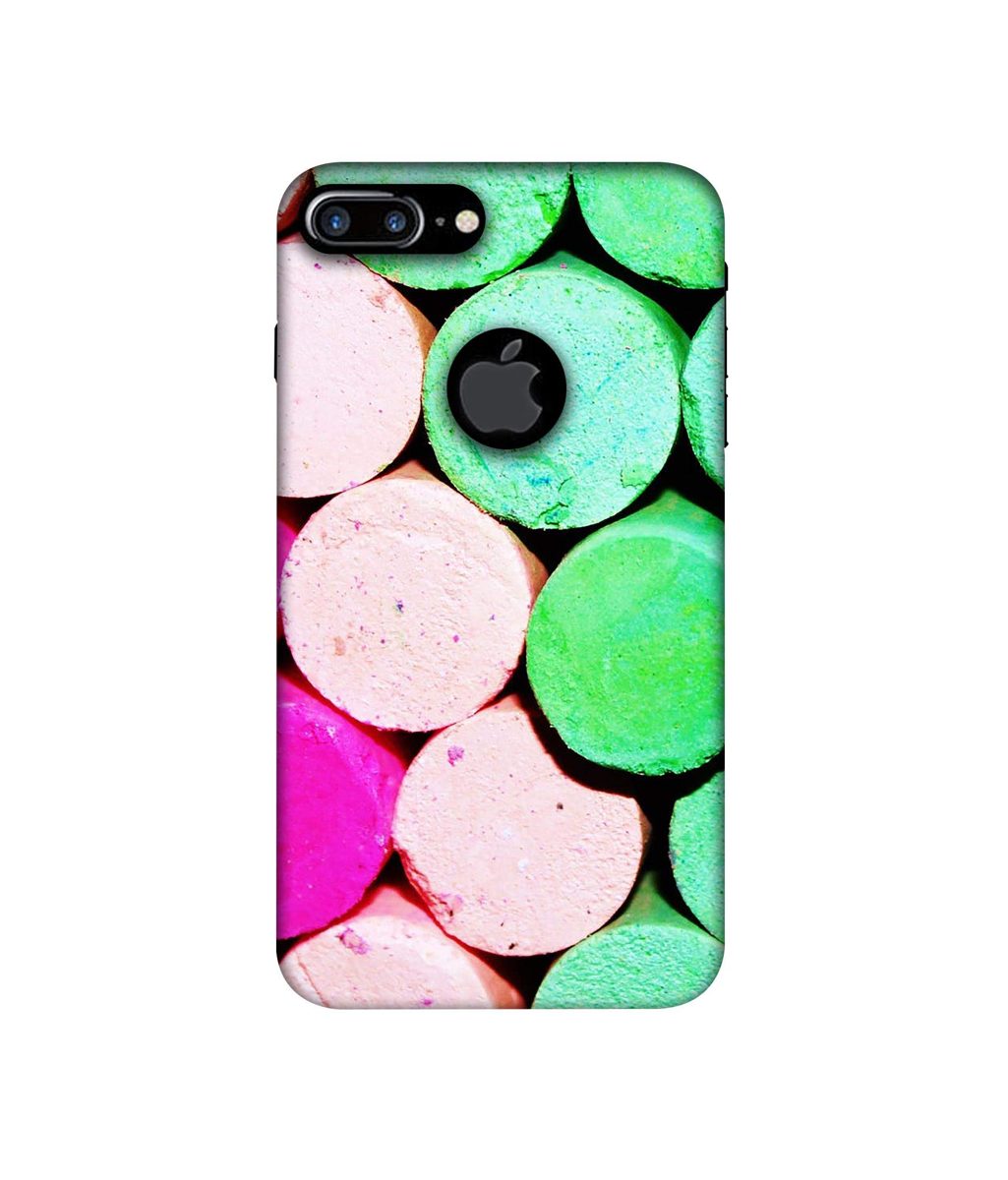 Amazon Brand - Solimo Designer Wax Color 3D Printed Hard Back Case Mobile Cover for Apple iPhone 7 Plus (Logo Cut)