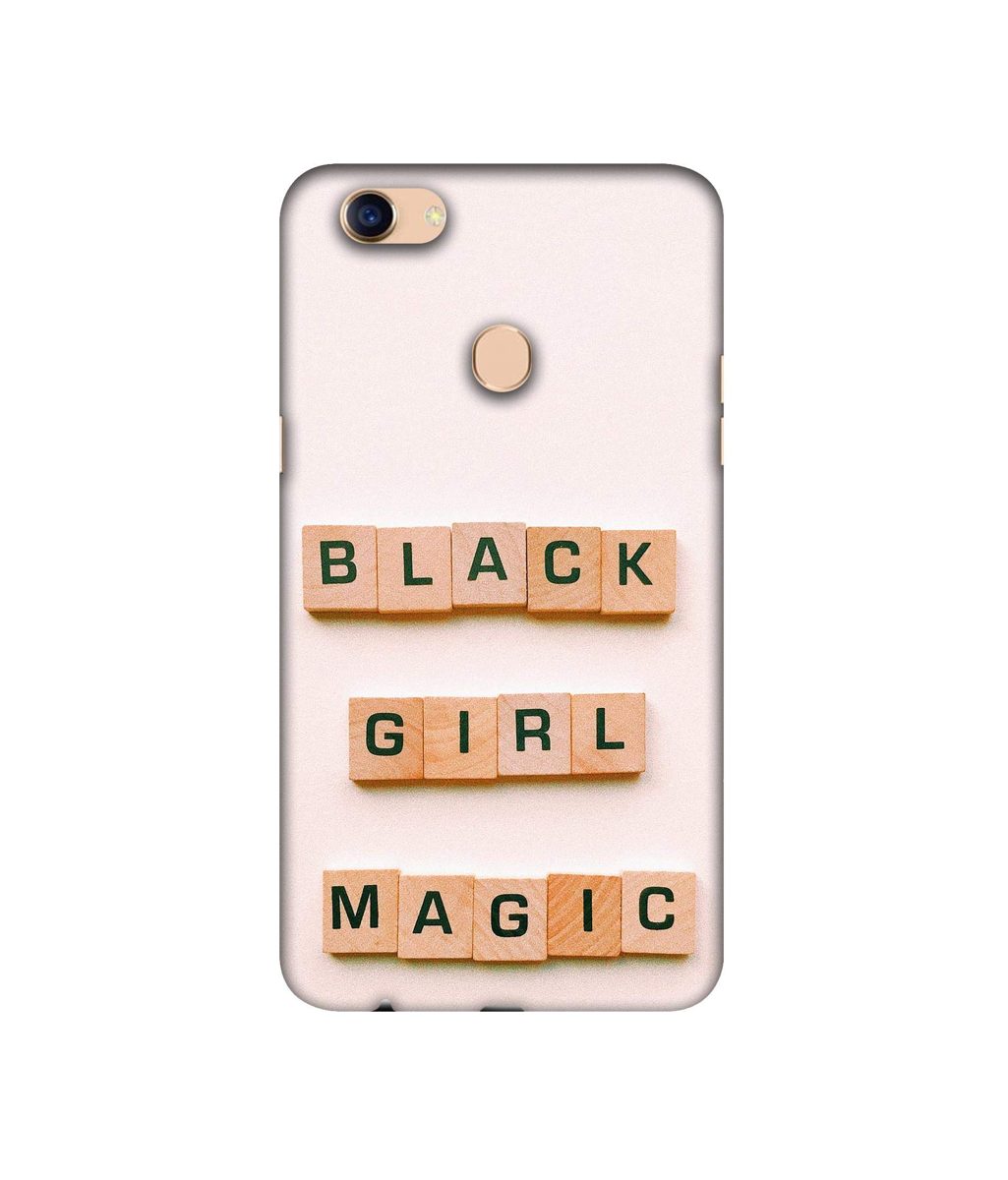 Amazon Brand - Solimo Designer Black Girl Magic 3D Printed Hard Back Case Mobile Cover for Oppo F5