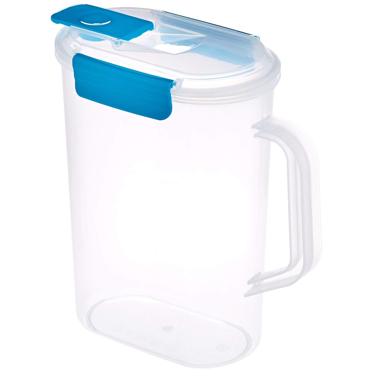 Amazon Brand - Solimo Pitcher with Tumbler Set, Set of 5, Blue