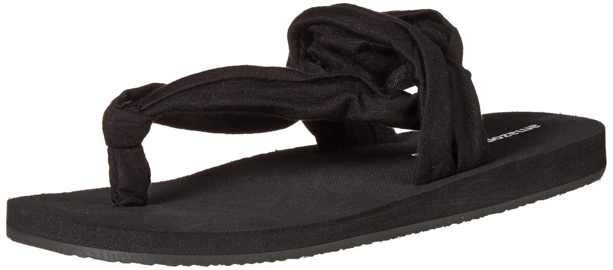 Amazon Essentials Women's Delia Sandal, Black, 11 Medium US
