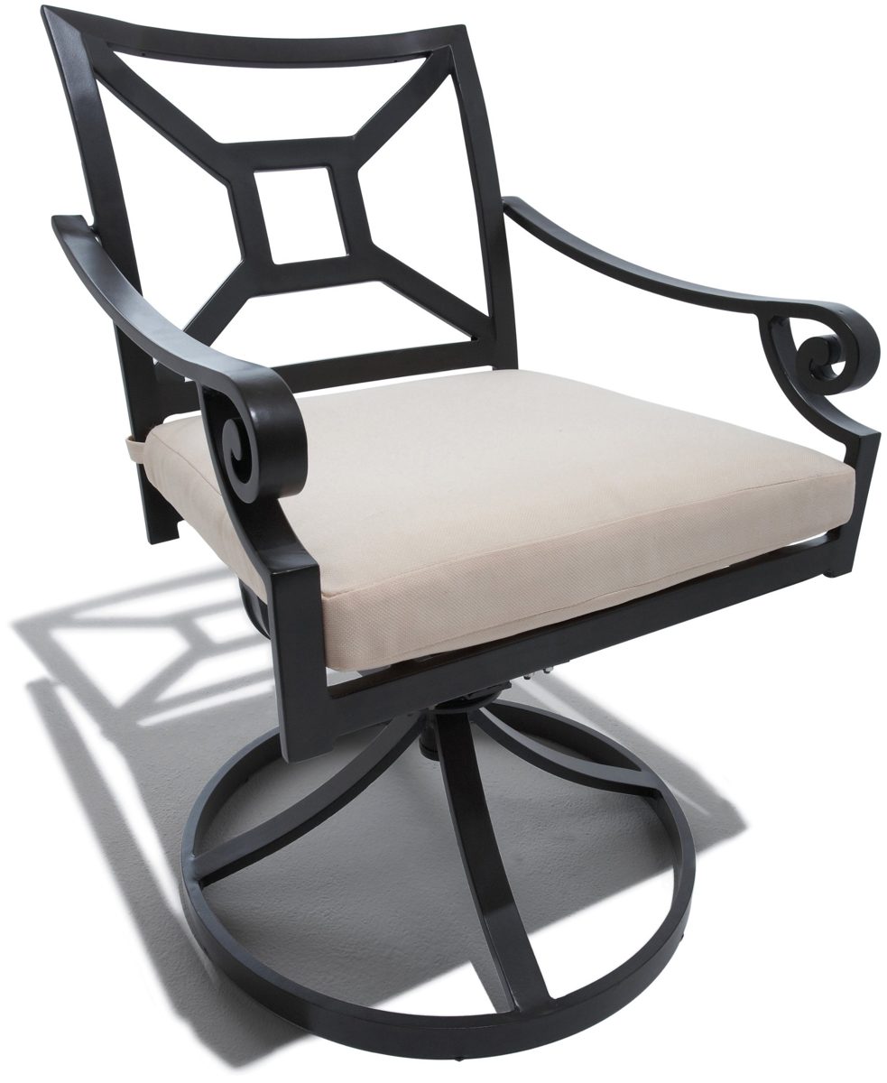 Strathwood Grand Isle Swivel Rocker Dining Chair, Set of 2