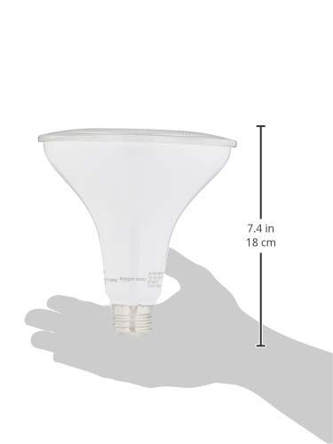 AmazonBasics 90W Equivalent, 3000K White, Non-Dimmable, 10,000 Hour Lifetime, PAR38 LED Light Bulb | 6-Pack