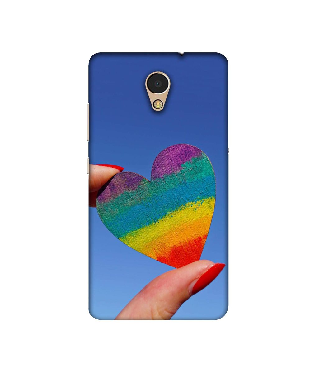 Amazon Brand - Solimo Designer Heart 3D Printed Hard Back Case Mobile Cover for Lenovo P2