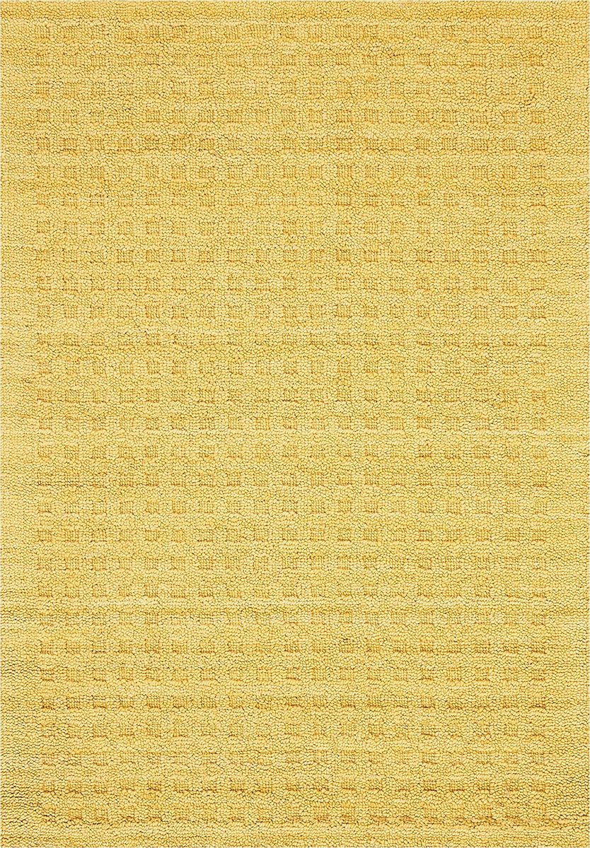 Amazon Brand – Stone & Beam Casual Geometric Wool Area Rug, 7' 6" x 5', Gold