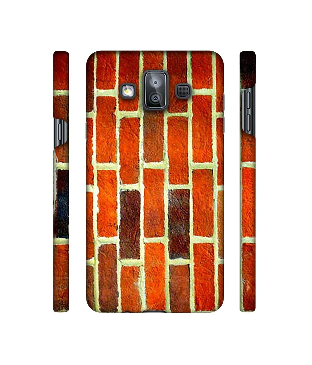 Amazon Brand - Solimo Designer Brick Texture 3D Printed Hard Back Case Mobile Cover for Samsung Galaxy J7 Duo