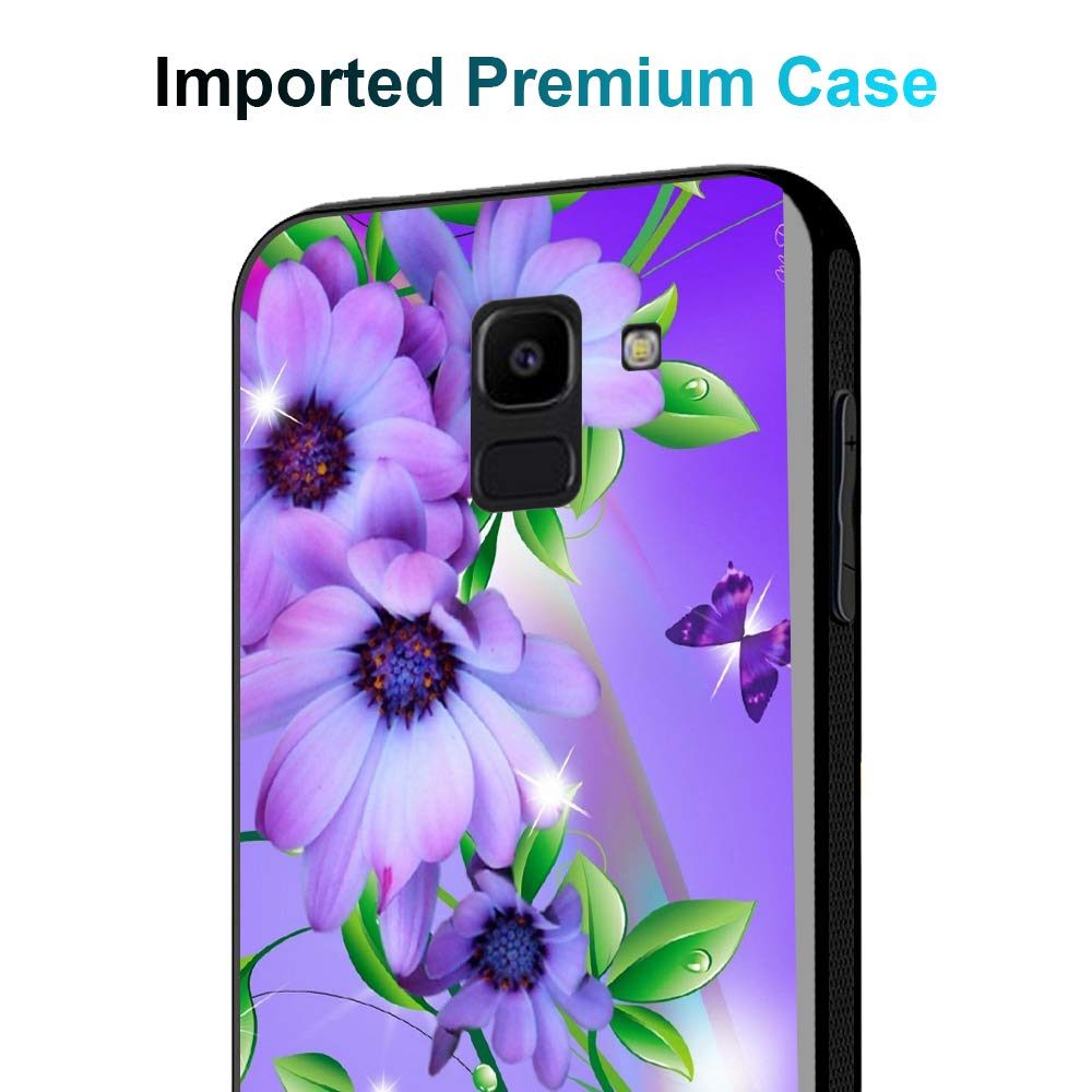 Amazon Brand - Solimo Designer Floral Printed Hard Back Case Mobile Cover for Samsung Galaxy J6 2018 / Samsung Galaxy On6 (D1151)