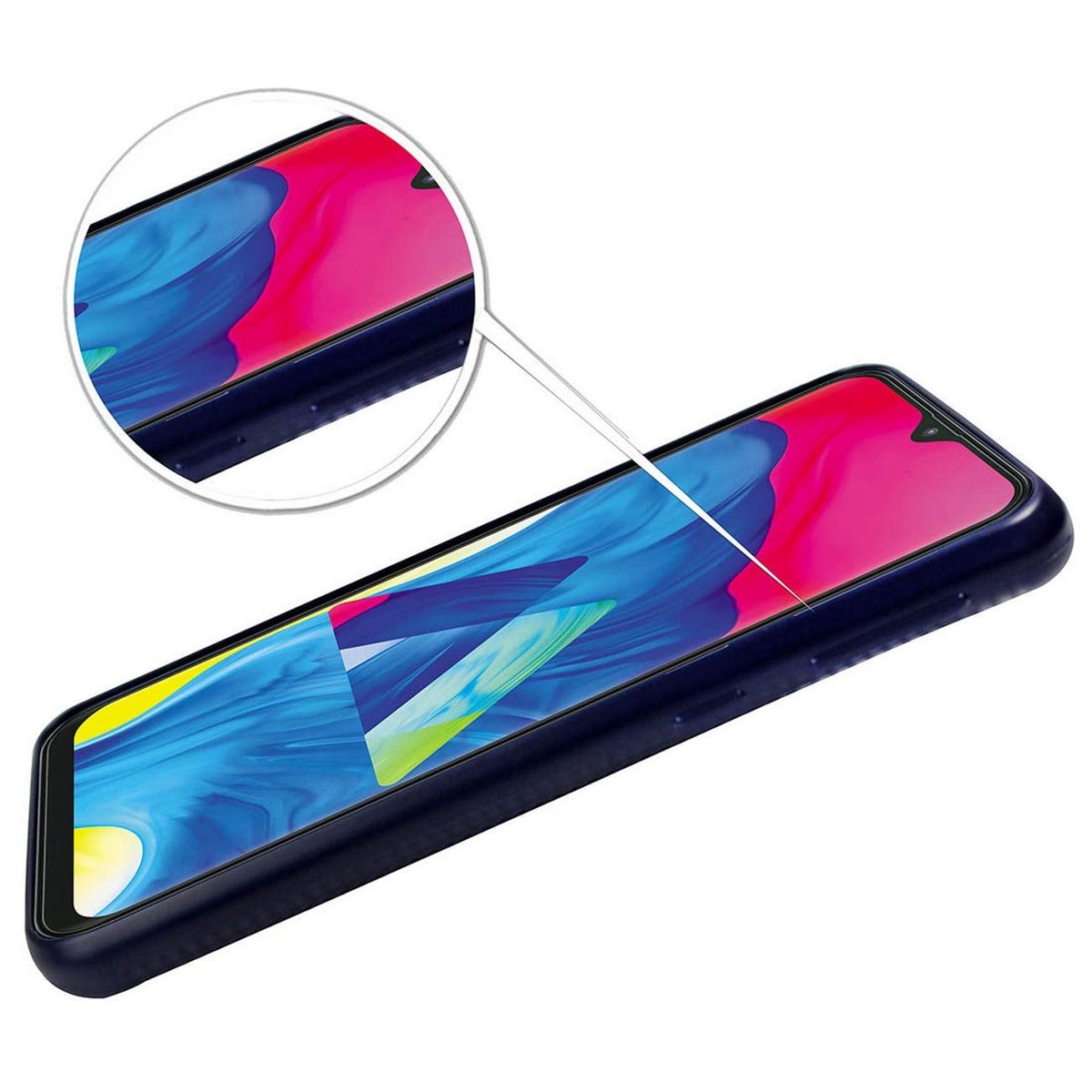 Amazon Brand - Solimo Mobile Cover (Soft & Flexible Back case) for Samsung Galaxy M10 (Blue)