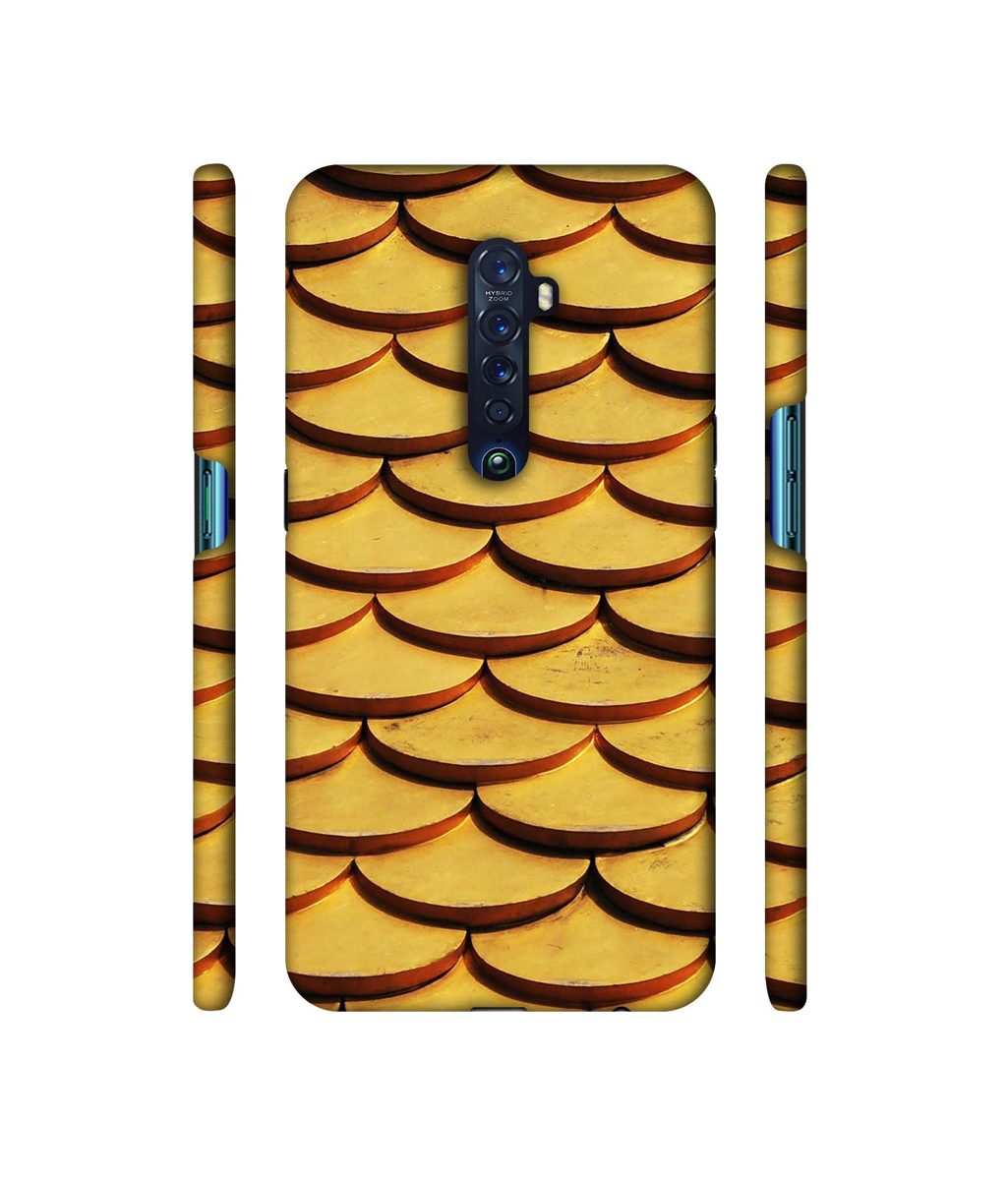 Amazon Brand - Solimo Designer Wooden Semi Circle Texture 3D Printed Hard Back Case Mobile Cover for Oppo Reno 2