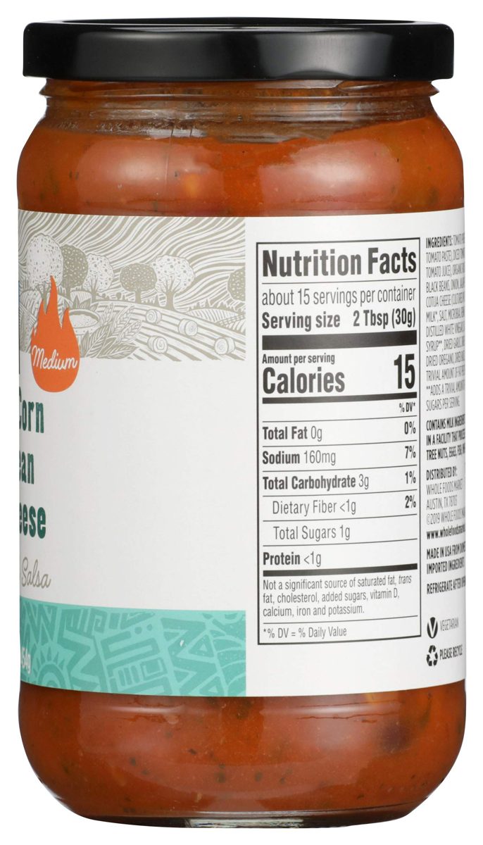 365 Everyday Value, Roasted Corn Black Bean Cotija Cheese Small Batch Salsa, 16 oz