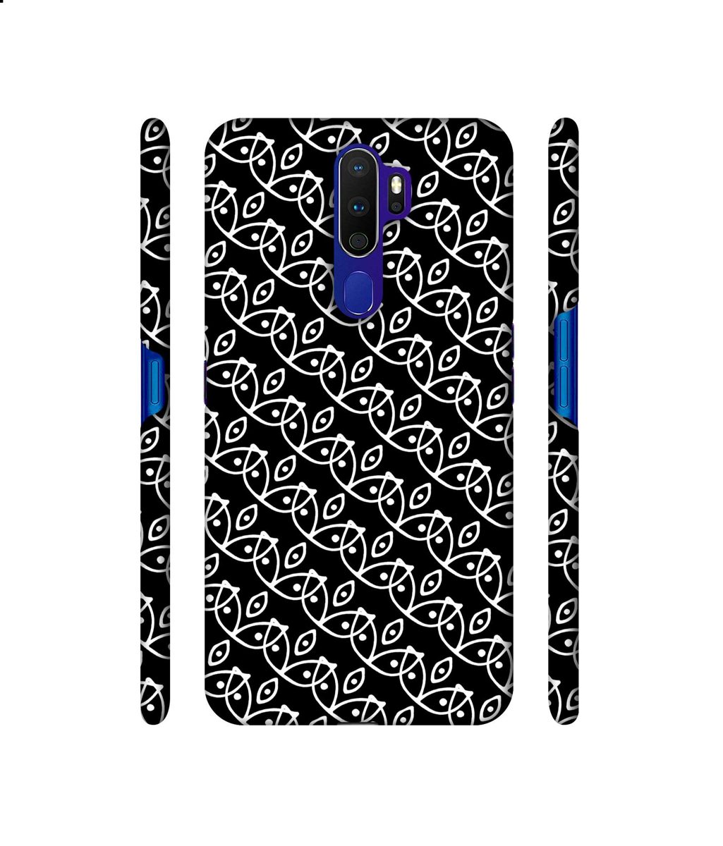 Amazon Brand - Solimo Designer White Pattern 3D Printed Hard Back Case Mobile Cover for Oppo A9 (2020)