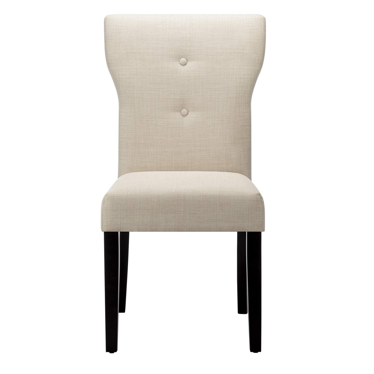 Amazon Brand – Ravenna Home Modern Dining Chair, 36.25 Inch Height, Beige, Set of 2