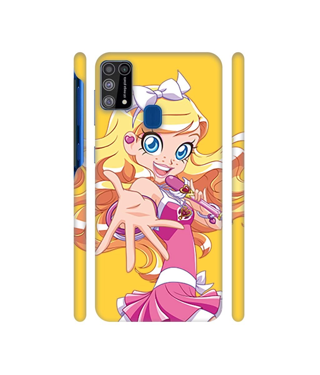 Amazon Brand - Solimo Designer Singing Girl Vector 3D Printed Hard Back Case Mobile Cover for Samsung Galaxy M31