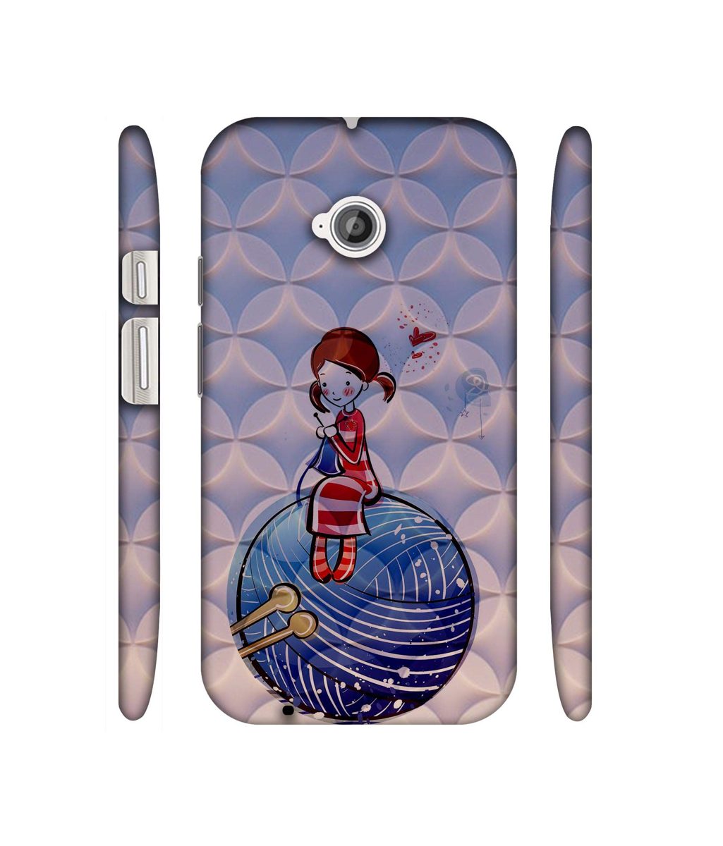 Amazon Brand - Solimo Designer Lady Vector Patternn 3D Printed Hard Back Case Mobile Cover for Motorola Moto E 2nd Generation