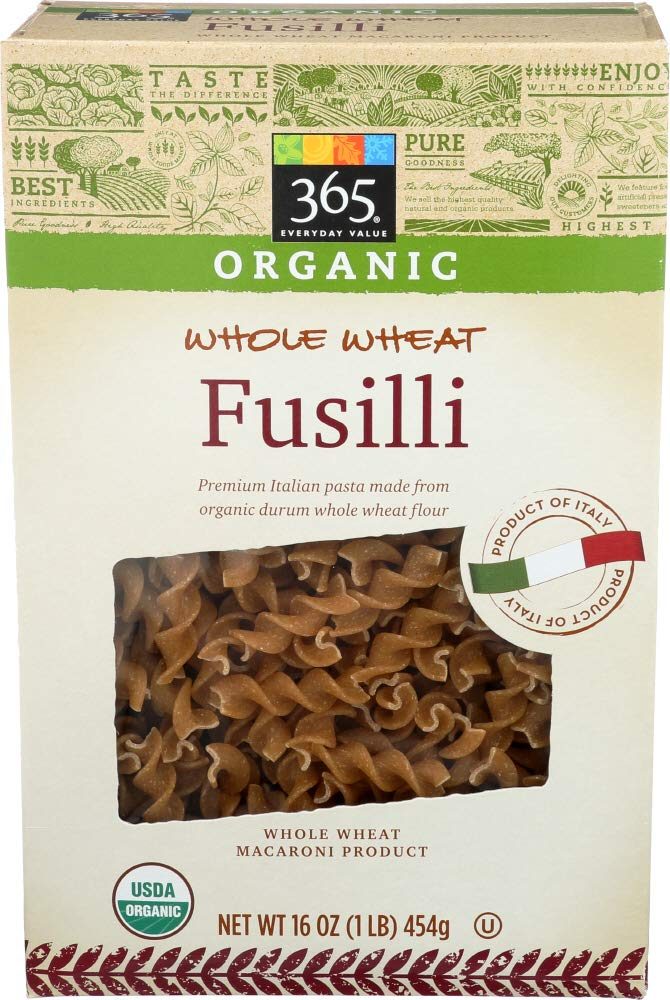 365 Everyday Value, Organic Whole Wheat Fusilli, 16 Ounce