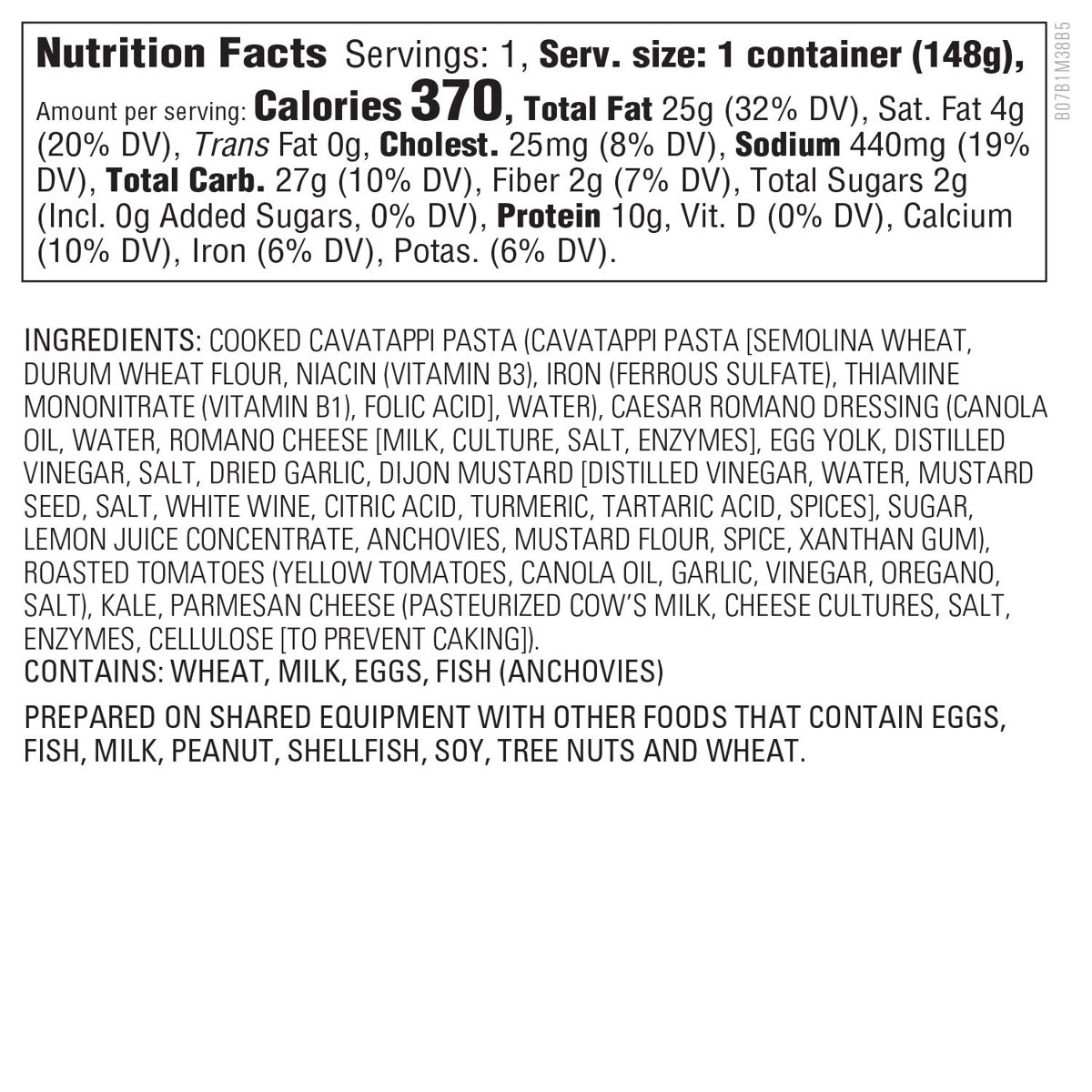 Amazon Kitchen, Kale Caesar Pasta Salad, 5.2 oz